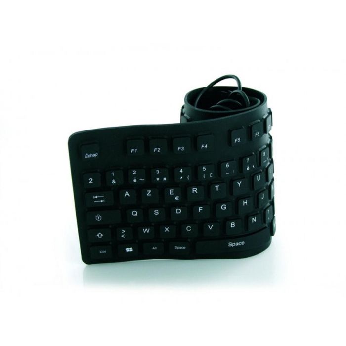 Mobility Lab ML300559 Teclado USB Azerty Flexible y Enrollable, Impermeable a Derrames y Lavable, 107 Teclas 3