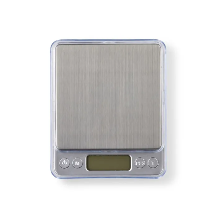 Livoo DOM474 Báscula Electrónica de Precisión con Bandeja de Acero Inoxidable - Máx. 500 g - 6 Unidades de Medida - Pantalla LCD 4
