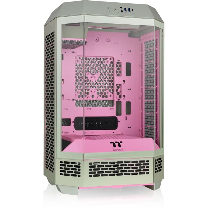 Thermaltake Tower 300 Matcha Plum Caja PC Micro Torre Ciruela - Soporte HDD/SSD 2.5"/3.5", Ventiladores 120/140mm