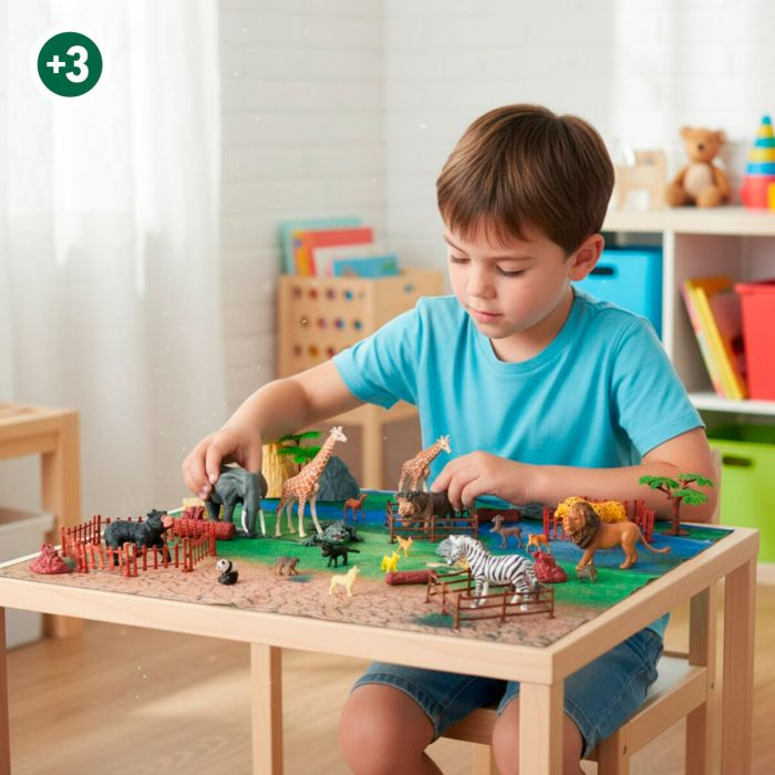 Set de Animales Salvajes Colorbaby Plástico 13 x 12 x 5 cm (4 Unidades) 3