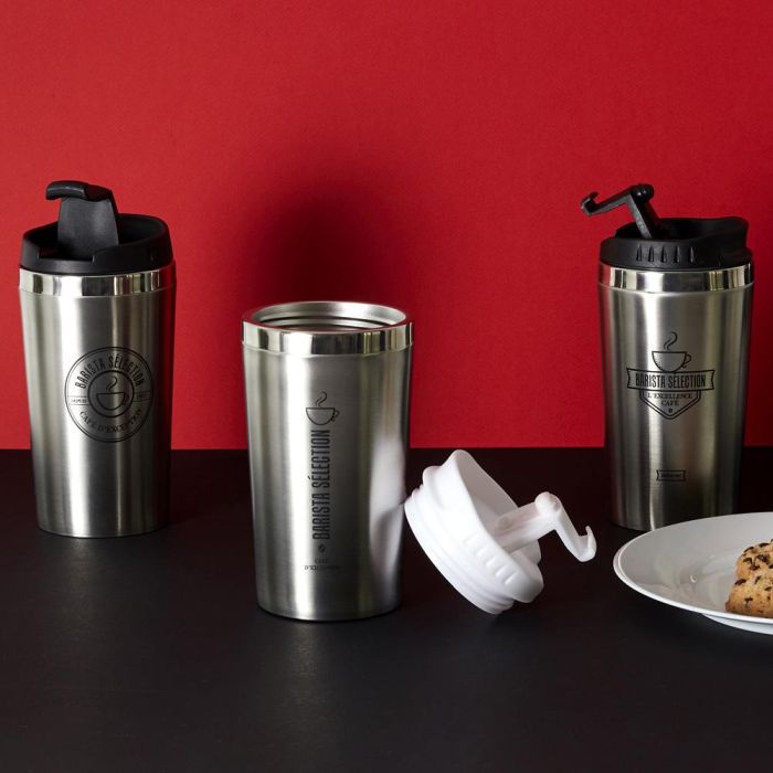 Cook Concept Mug Térmico Hermético 350 Ml - Acero Inoxidable, Doble Pared, Base Antideslizante 1 Cook Concept Mug Térmico Hermético 350 Ml - Acero Inoxidable, Doble Pared, Base Antideslizante 1