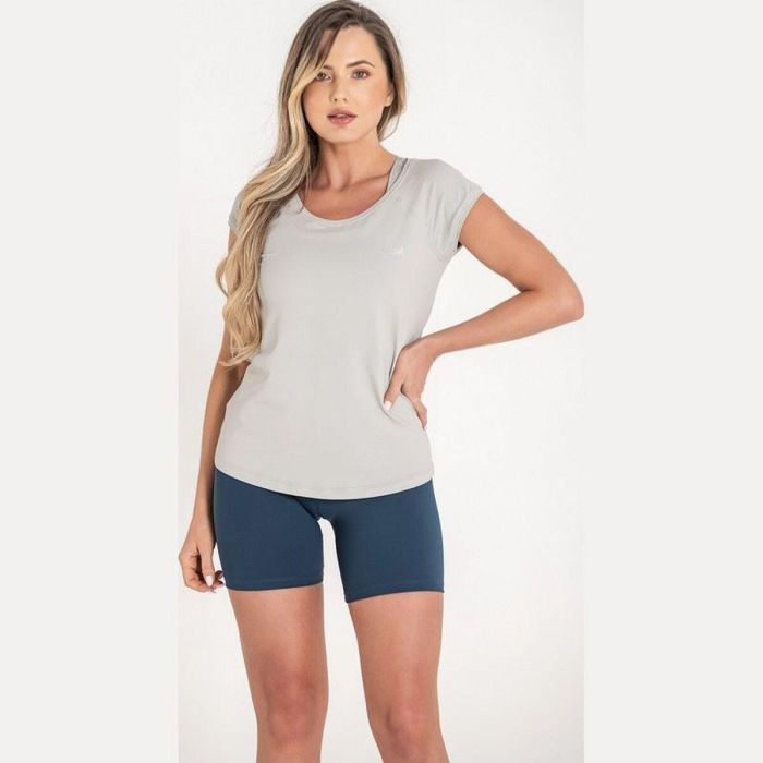 Camiseta de Manga Corta Mujer Ditchil Gris claro Fitness S 4