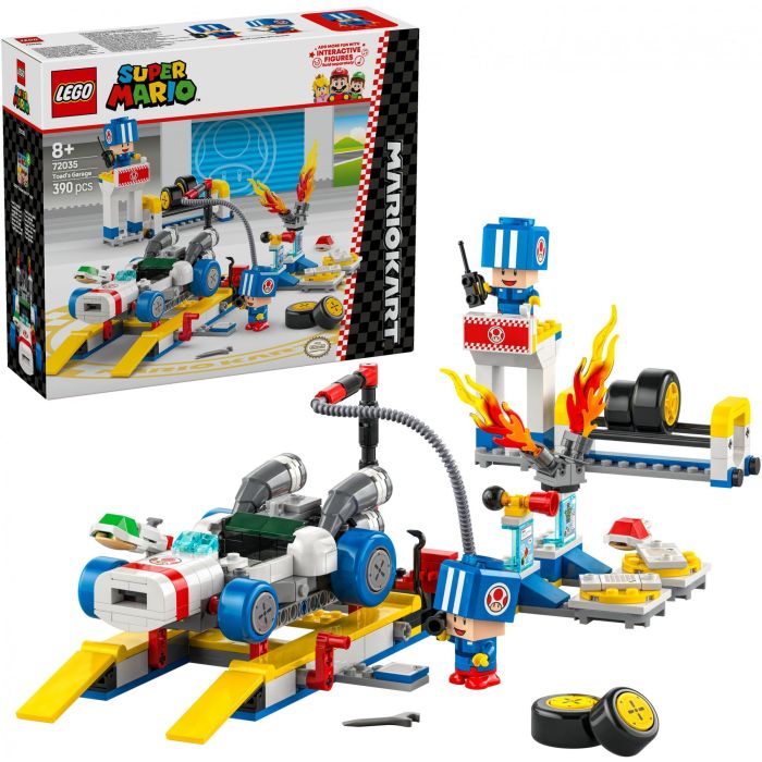 LEGO 72035 Mario Kart Garaje de Toad Set de Construcción Personalizable con Rayo GTI y 2 Toads Azules para +8 años 13 LEGO 72035 Mario Kart Garaje de Toad Set de Construcción Personalizable con Rayo GTI y 2 Toads Azules para +8 años 13