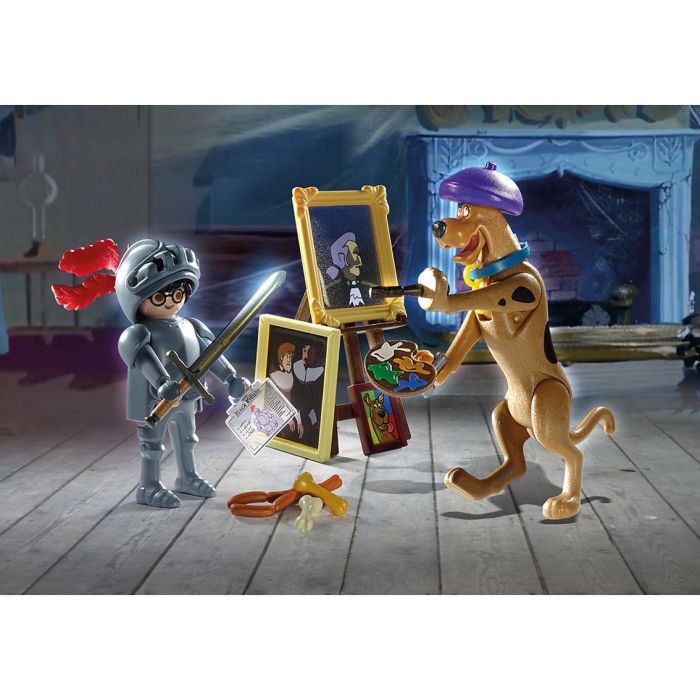 Playmobil Scooby-Doo! Aventura Con Black Knight Set de Figuras y Accesorios para Niños de 5 a 12 Años 2