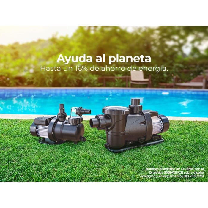 GRE PP152 Bomba centrífuga autocebante 1,5 HP con prefiltro transparente 1 GRE PP152 Bomba centrífuga autocebante 1,5 HP con prefiltro transparente 1