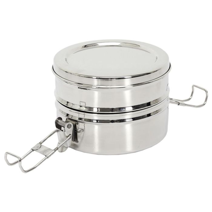 Cook Concept Fiambrera 2 Pisos Acero Inoxidable 400ml C/u 14x13.4x9.5cm 2