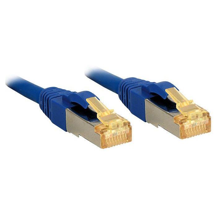 Lindy 0.3m RJ45 S/FTP LSZH Network Cable, Blue Lindy 0.3m RJ45 S/FTP LSZH Network Cable, Blue