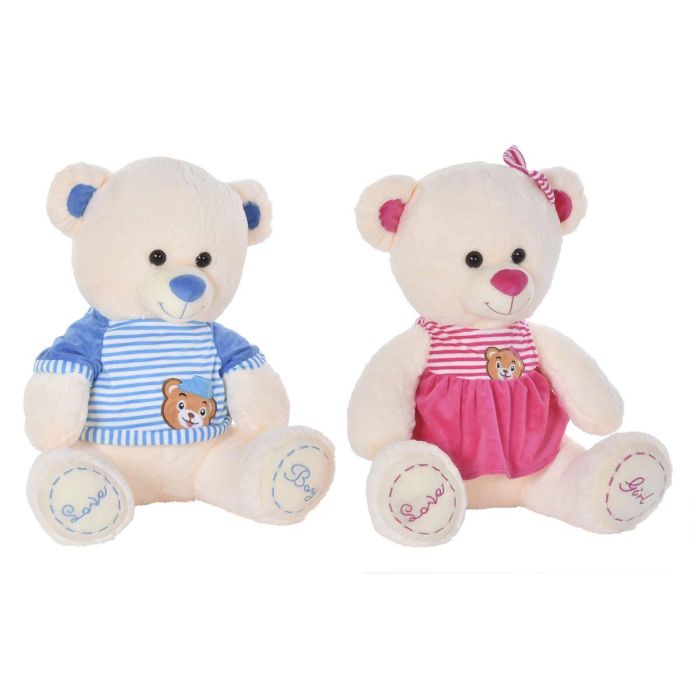 Peluche Kids DKD Home Decor Azul Rosa 25 x 50 x 25 cm (2 Unidades)