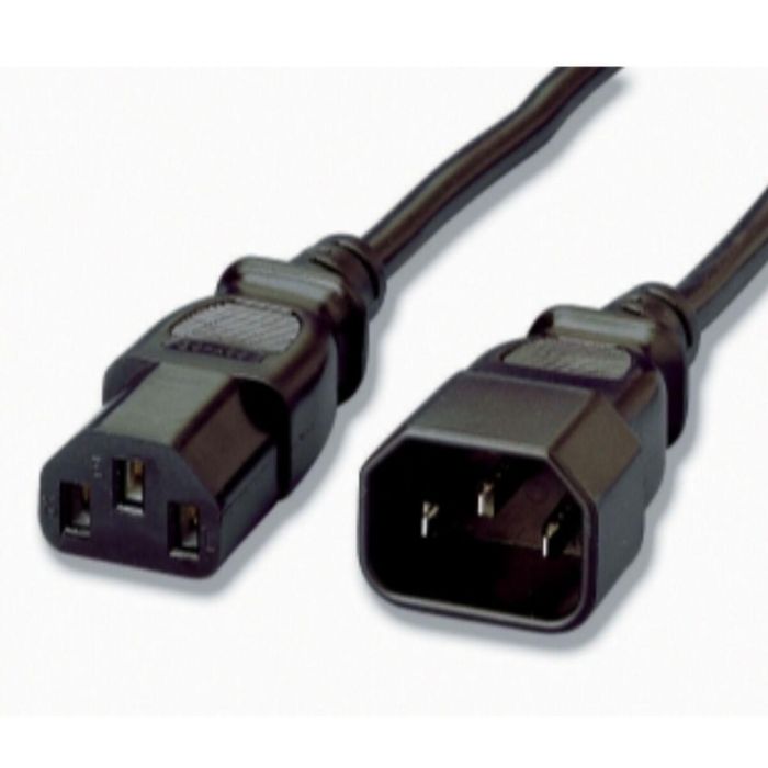 Equip Cable Alargador Alimentación IEC Macho a Hembra 1.8 Metros Equip Cable Alargador Alimentación IEC Macho a Hembra 1.8 Metros