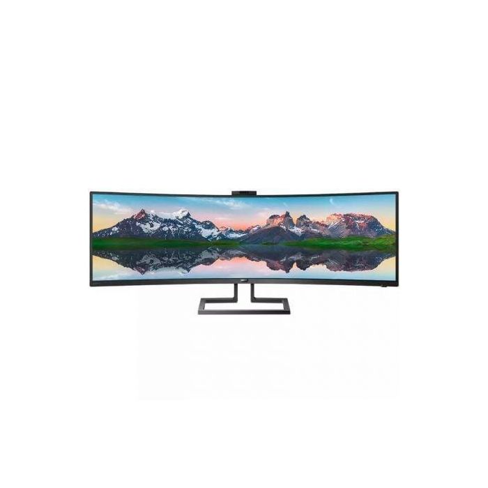 Philips 499P9H Monitor Curvo Ultrapanorámico 48.8" Dual QHD (5120x1440) 32:9 1800R USB-C KVM Webcam Windows Hello HDR400 Regulable 0 Philips 499P9H Monitor Curvo Ultrapanorámico 48.8" Dual QHD (5120x1440) 32:9 1800R USB-C KVM Webcam Windows Hello HDR400 Regulable 0