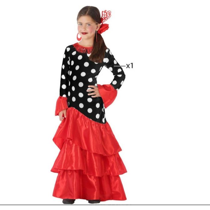 Disfraz para Adultos Flamenca Negro Rojo España 0 Disfraz para Adultos Flamenca Negro Rojo España 0