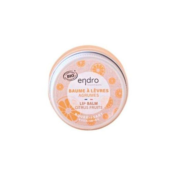 ENDRO COSMETIQUES Bálsamo Labial Mint Citrus Fruits, Ultra Nutritivo y Reparador, Orgánico Certificado, 15g