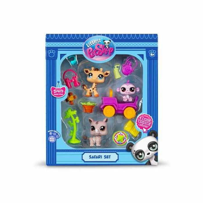Bandai BF00524 Littlest Pet Shop Safari Pack Generación 7 - Set de 3 animales con cabezas bobble-heads y accesorios, para 4+ años 6 Bandai BF00524 Littlest Pet Shop Safari Pack Generación 7 - Set de 3 animales con cabezas bobble-heads y accesorios, para 4+ años 6