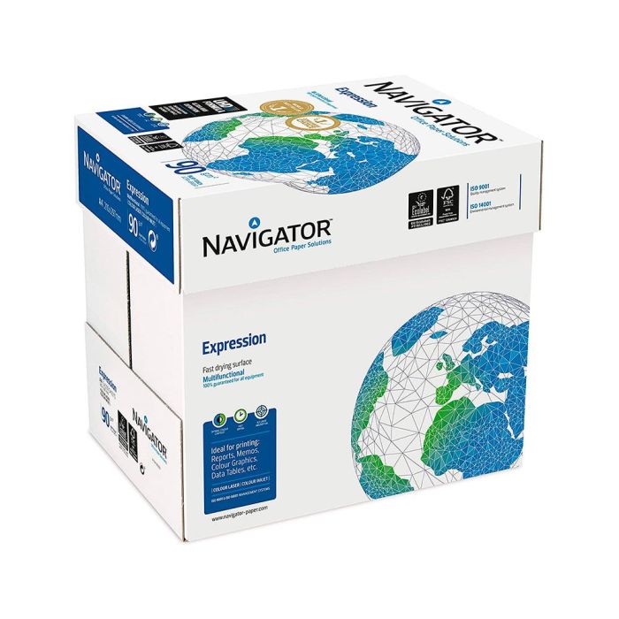 Papel Fotocopiadora Navigator Din A4 90 gramos Paquete De 500 Hojas 4