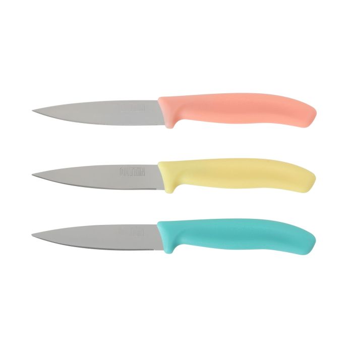 Set de 3 cuchillos peladores Inde 9 cm (18 Cajas) 2 Set de 3 cuchillos peladores Inde 9 cm (18 Cajas) 2