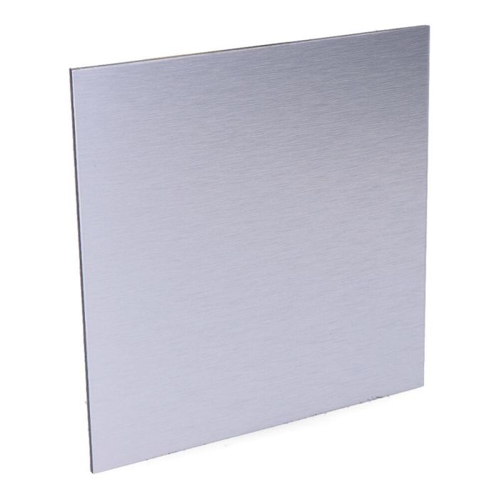 Edm Tapa Extractor de Aire 08413 Gris Aluminio Cepillado 175 x 175mm ø10cm