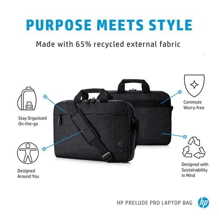 HP Prelude Pro 15.6-inch Laptop Bag, Bolsa Portátil Duradera y Segura de Tejido Reciclado con Forro Verde Oliva 3 HP Prelude Pro 15.6-inch Laptop Bag, Bolsa Portátil Duradera y Segura de Tejido Reciclado con Forro Verde Oliva 3