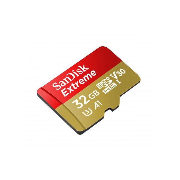 Sandisk SDSQXAF-032G-GN6MA Tarjeta MicroSDHC Extreme de 32 GB Clase 10 UHS-I, Velocidad de Lectura 100 MB/s, Escritura 60 MB/s 1