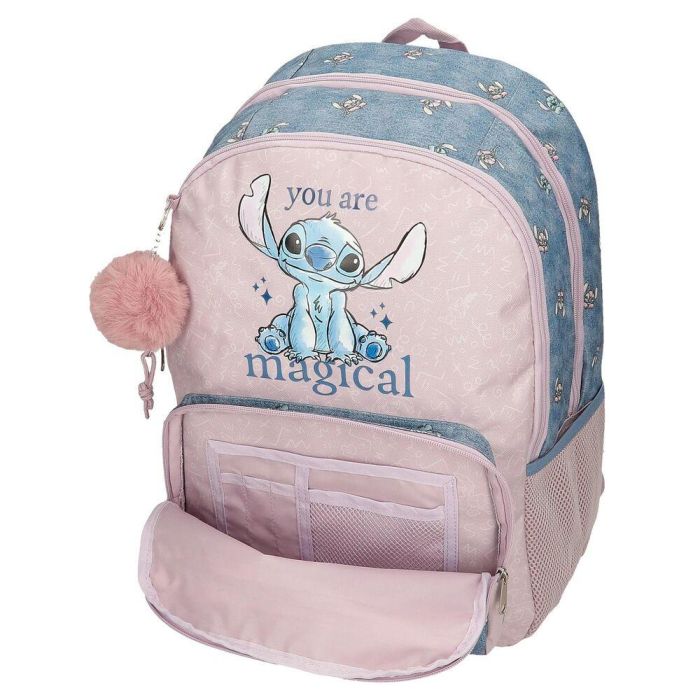 Mochila You Are Magical Stitch Disney 44cm adaptable 4