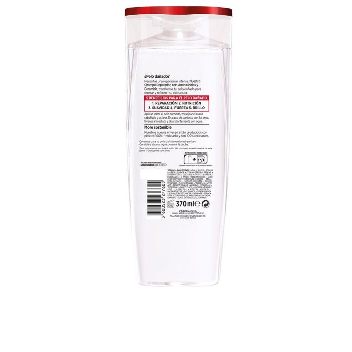L'Oréal Paris Champú Reconstituyente ELVIVE Total Repair 5 para Cabello Dañado o Seco, 370 ml 1