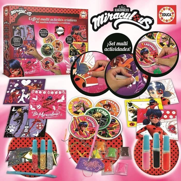 Caja multiactividad Miraculous Ladybug - Pasatiempos creativos - EDUCA - 18931 3