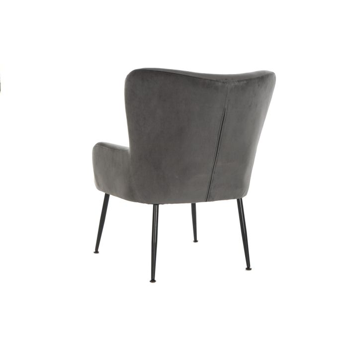 DKD Home Decor Sillón Moderno Rosa Negro 60 x 84 x 70 cm Set de 2 5