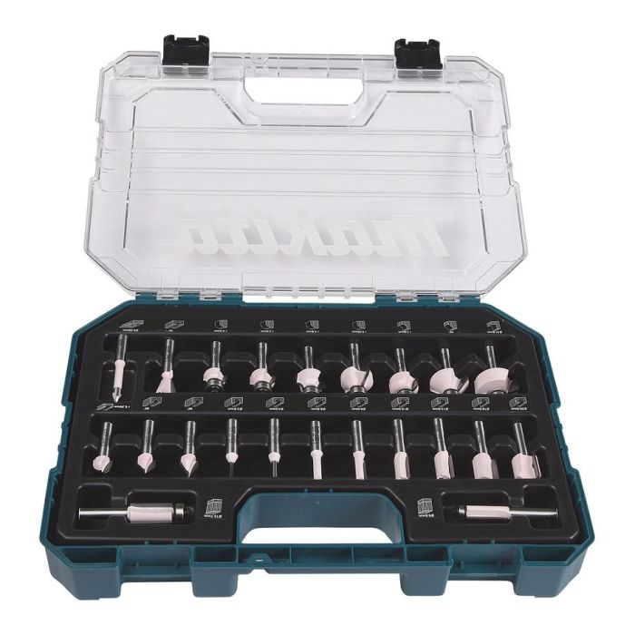 Makita D-74778 Juego de fresas 8mm 22 piezas 3 Makita D-74778 Juego de fresas 8mm 22 piezas 3