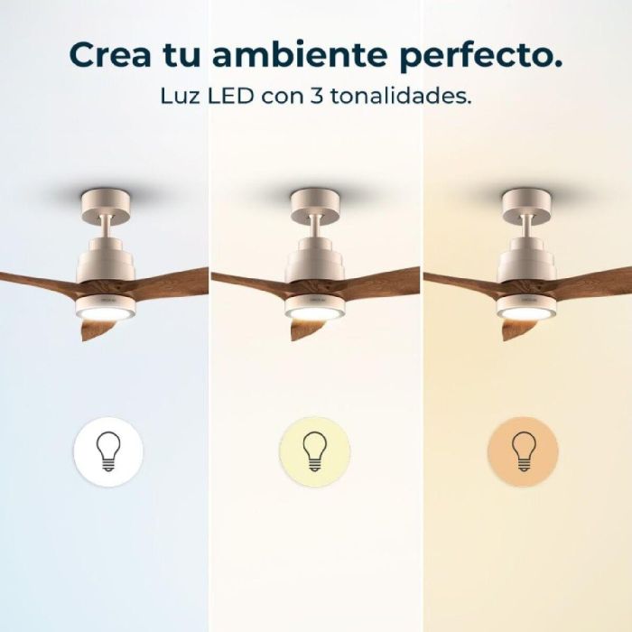 Ventilador de Techo Cecotec EnergySilence Aero 5295 Ø 132 cm Negro Dorado 18 W 35 W 2 Ventilador de Techo Cecotec EnergySilence Aero 5295 Ø 132 cm Negro Dorado 18 W 35 W 2