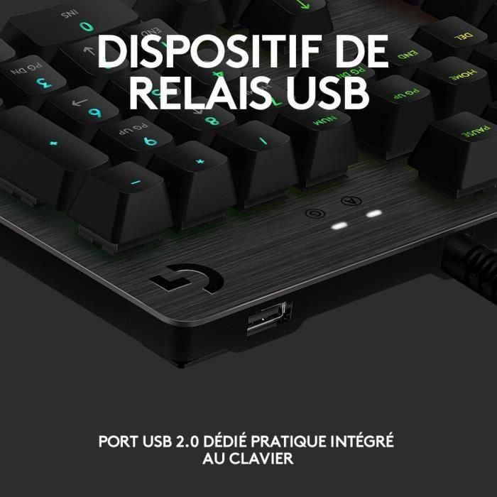 Logitech G - Teclado para juegos - G513 Mecánico - LIGHTSYNC RGB con interruptores GX Brown - Carbono 3 Logitech G - Teclado para juegos - G513 Mecánico - LIGHTSYNC RGB con interruptores GX Brown - Carbono 3