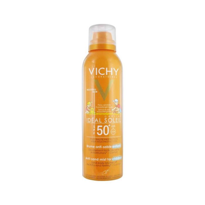 Vichy Capital Soleil Bruma Solar Niños SPF50+ Anti-Arena, Resistente al Agua para Piel Sensible 200 ml
