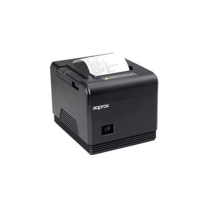 Approx appPOS80AM3 Impresora de Tickets Térmica Compacta Papel 80mm USB RS232 Ethernet Auto-corte POS 200mm/s Negra 0 Approx appPOS80AM3 Impresora de Tickets Térmica Compacta Papel 80mm USB RS232 Ethernet Auto-corte POS 200mm/s Negra 0