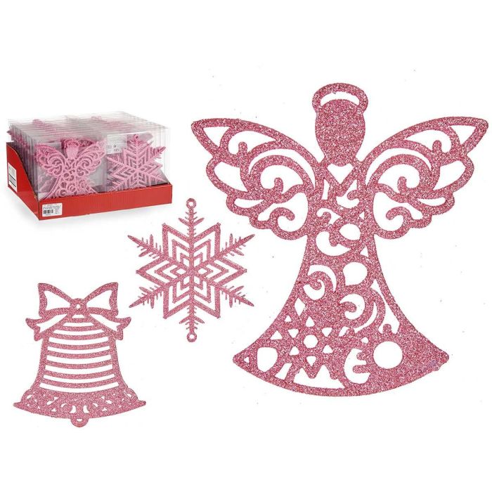 Set 3 Colgantes Arbol Pvc Purp Rosa 15Cm Surtidos Krist+ (24 Unidades) Set 3 Colgantes Arbol Pvc Purp Rosa 15Cm Surtidos Krist+ (24 Unidades)