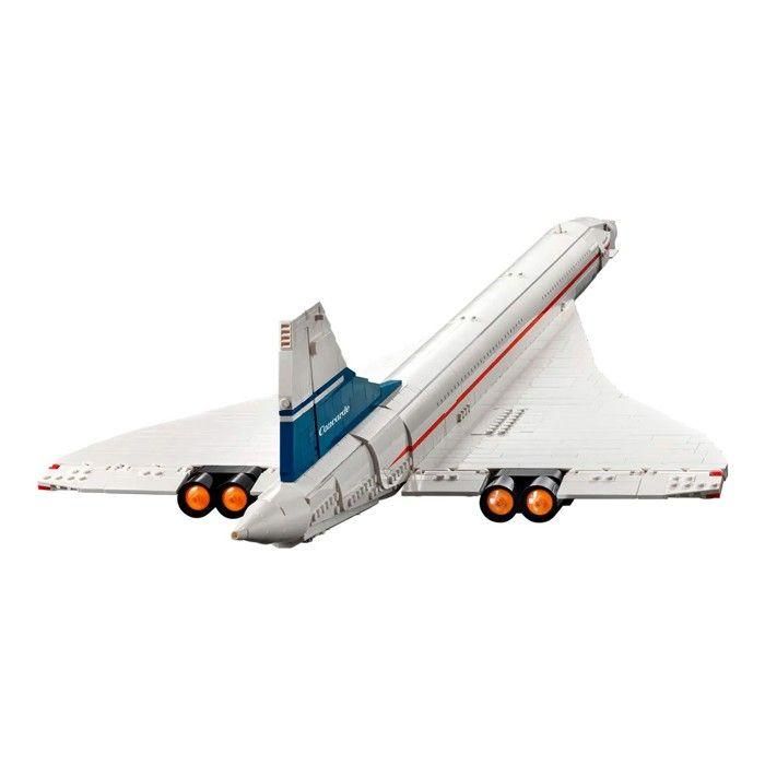 LEGO Icons Concorde, kit de construcción de modelos de aviones para adultos, juego de vehículos aeronáuticos con detalles auténticos y 3 modos 3