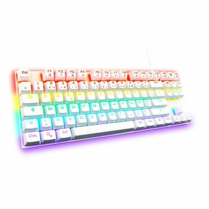 The G-Lab KEYZMERCURYWFR Teclado Gaming Mecánico TKL Blanco 1 The G-Lab KEYZMERCURYWFR Teclado Gaming Mecánico TKL Blanco 1