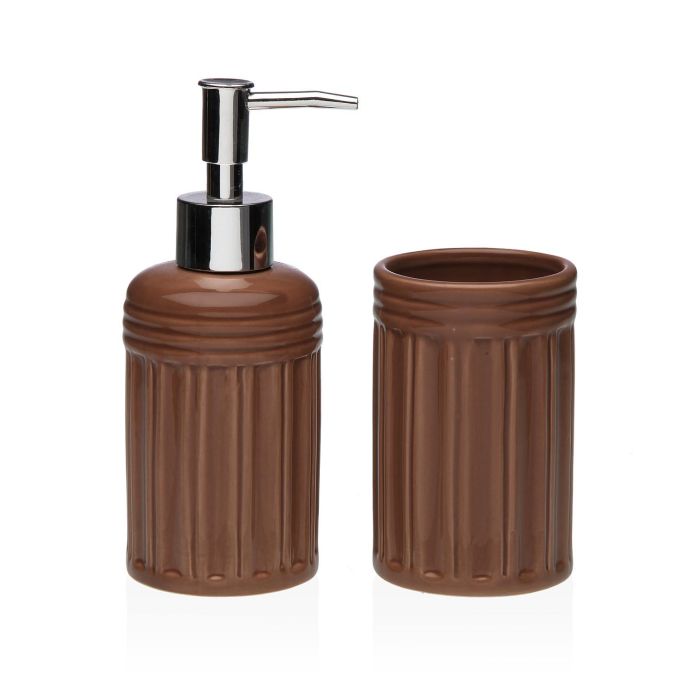 Set Baño 2 Pcs Terracota Versa 6X17CM (2 Unidades) Set Baño 2 Pcs Terracota Versa 6X17CM (2 Unidades)