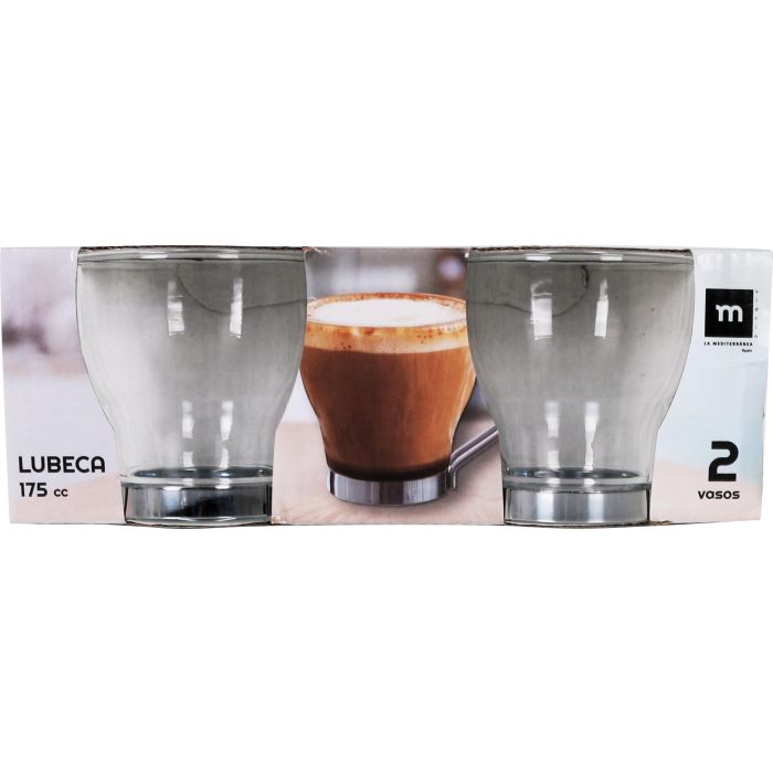 Set 2 Vasos de Té Lubeca 175 cc - Inde (36 Cajas) 1 Set 2 Vasos de Té Lubeca 175 cc - Inde (36 Cajas) 1