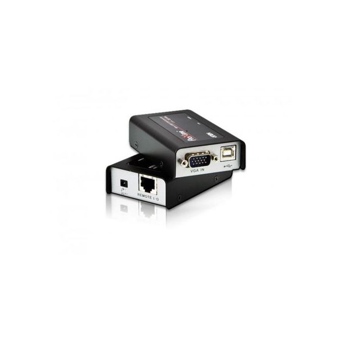 Aten CE100-AT-G Extensor KVM USB/VGA hasta 100m, Resolución 1920x1200, Negro