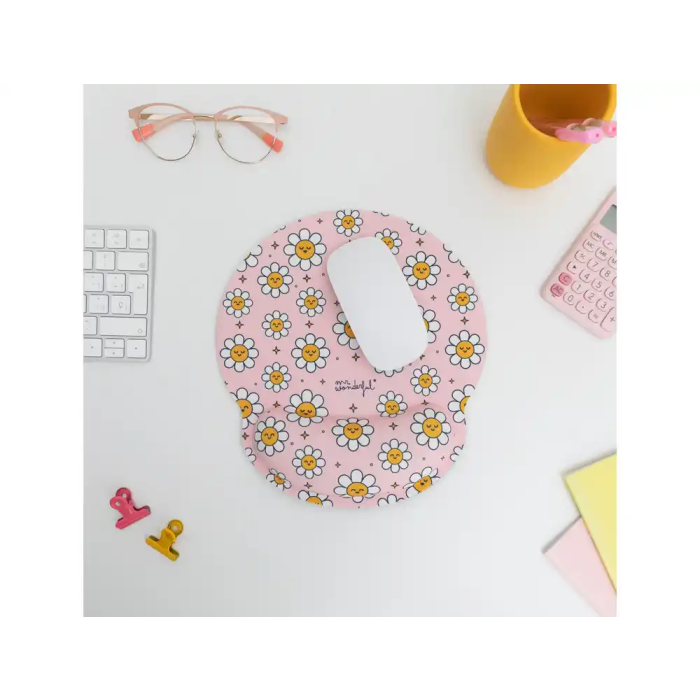 Mr Wonderful Alfombrilla de Ratón Ergonómica de Gel con Reposamuñecas Antideslizante y Bordes Reforzados 250x230 mm 2