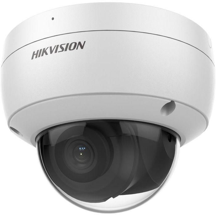 Hikvision Cámara IP Minidomo 8MP 4K AcuSense 2.8mm Antivandálica IR30 WDR H.265+ IK10 IP67 PoE Micrófono