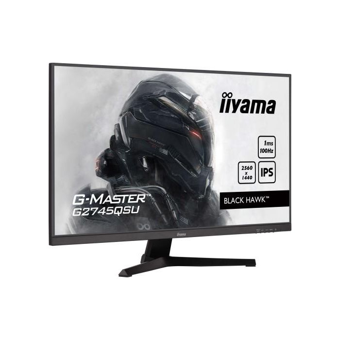 Iiyama G2745QSU-B2 Monitor Gaming 27" IPS Wide Quad HD 2560x1440 1ms 100Hz 300cd/m² Negro 2 Iiyama G2745QSU-B2 Monitor Gaming 27" IPS Wide Quad HD 2560x1440 1ms 100Hz 300cd/m² Negro 2