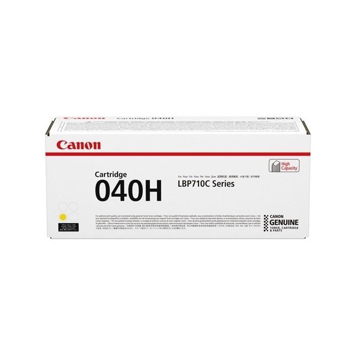 Canon 040 H Tóner Original Amarillo - Para Impresoras Canon i-SENSYS LBP710Cx, LBP712Cx, MF735Cx, MF734Cdw, MF732Cdw