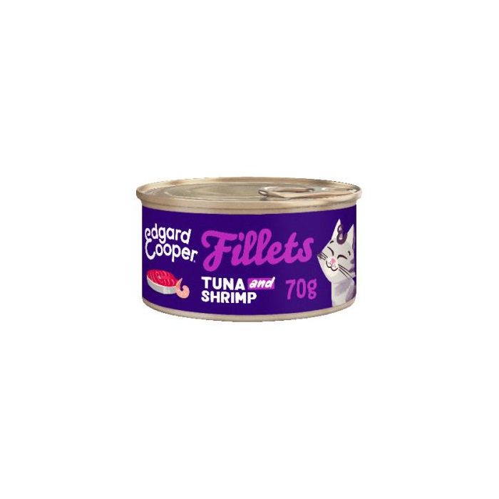 Feline Filetes de Atún y Gambas en Lata - 24 Unidades de 70 gr Feline Filetes de Atún y Gambas en Lata - 24 Unidades de 70 gr