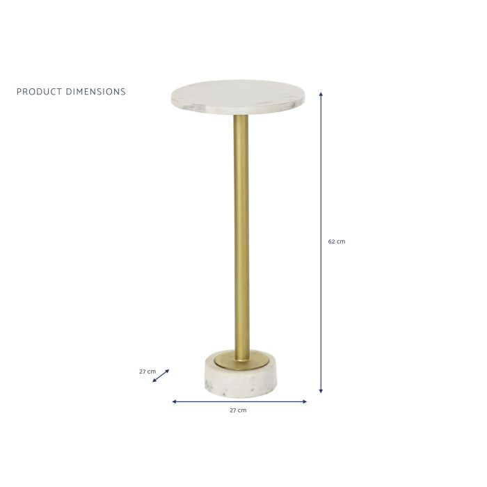 Mesita Auxiliar Glam DKD Home Decor Dorado 27 x 62 x 27 cm 4 Mesita Auxiliar Glam DKD Home Decor Dorado 27 x 62 x 27 cm 4