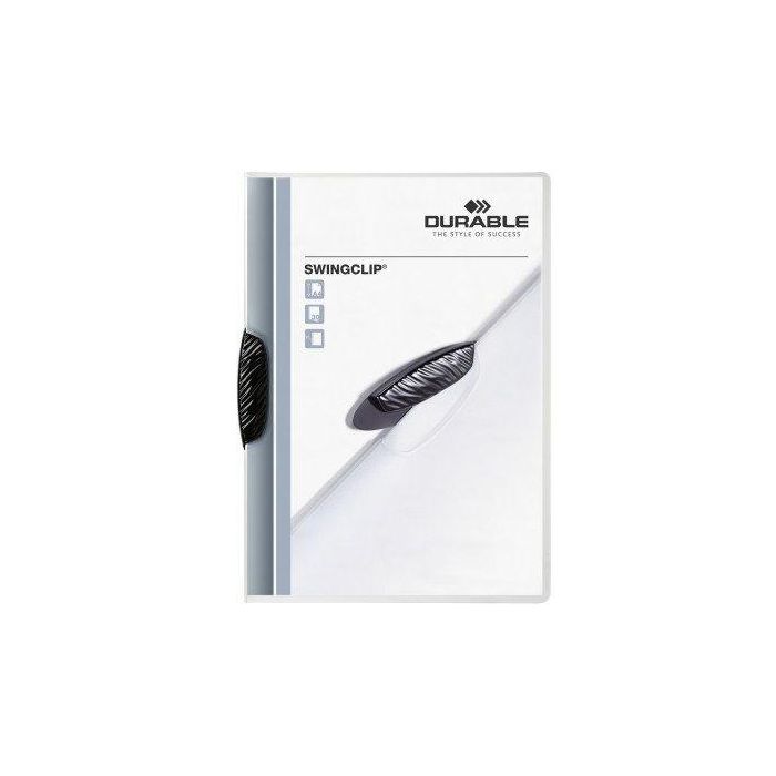 Dosier Clip Swingclip Pp A4 2260 Pinza Plastico Pivot.Opaco 30H Negro 25 unidades