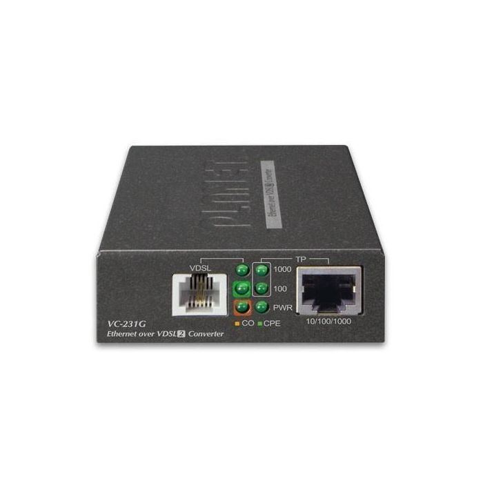 Planet VC-231G Gigabit Ethernet a VDSL2 Converter de Alto Rendimiento, 1 Puerto 10/100/1000T hasta 200/160Mbps, Extensor de Red 1 Planet VC-231G Gigabit Ethernet a VDSL2 Converter de Alto Rendimiento, 1 Puerto 10/100/1000T hasta 200/160Mbps, Extensor de Red 1