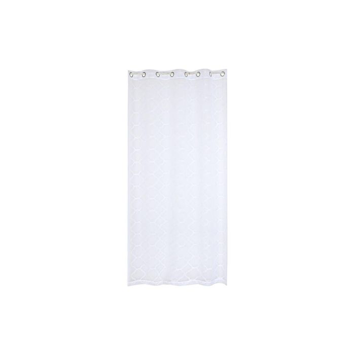 Cortina Basicos DKD Home Decor Blanco 260 x 260 x 140 cm