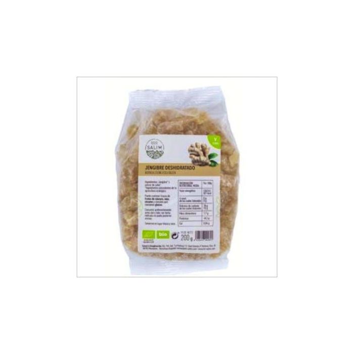 ECO SALIM Jengibre Deshidratado Bio Vegano 200g - Ingredientes ecológicos, ideal para repostería y bebidas