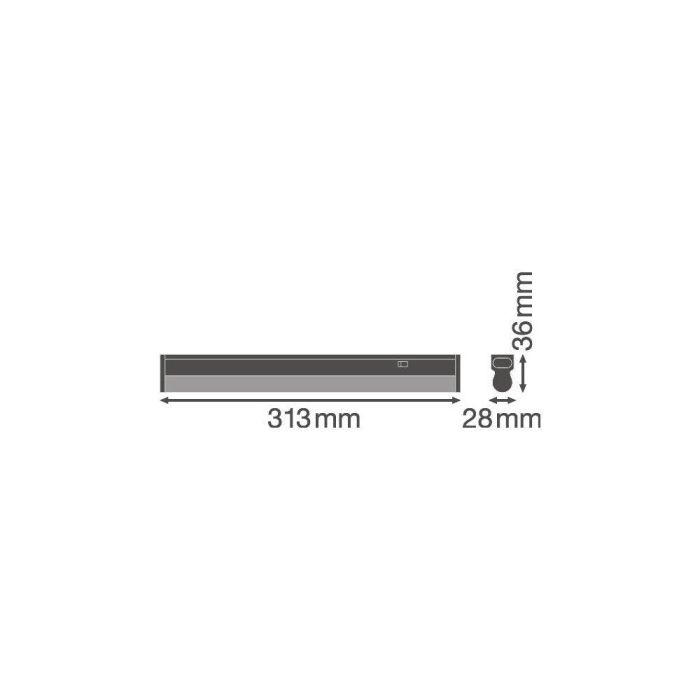 Ledvance LVE-4058075106093 Luminaria LED Lineal Compact 4W 450Lm 4000K IP20 con interruptor, uso interior, conectable 2 Ledvance LVE-4058075106093 Luminaria LED Lineal Compact 4W 450Lm 4000K IP20 con interruptor, uso interior, conectable 2
