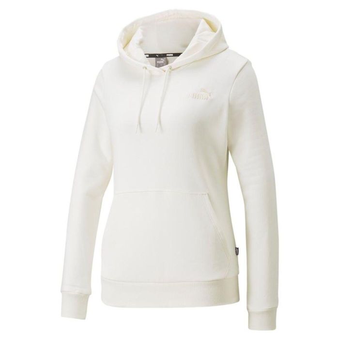Sudadera con Capucha Mujer Puma Essentials Embroidery Blanco S 0 Sudadera con Capucha Mujer Puma Essentials Embroidery Blanco S 0