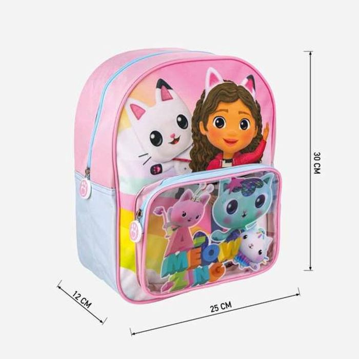 Mochila Escolar Gabby's Dollhouse Rosa 25 x 30 x 12 cm 3